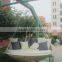Rattan wicker swing bed