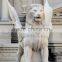 Large Animal Stone Carving Marble Life Size Winged Lion Statue WLSM-4001