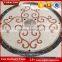Heart shaped mixed color cream beige marble cnc waterjet tiles