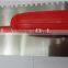 Notched Plastering trowel / Putty knife with Plastic handle