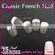 Printing Full color pure press on classical french style nail art