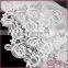 White mesh water soluble french lace fabric, embroidery guipure lace fabric