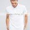 Custom Chest Logo Short Sleeve Button Placket Men's 100% Organic Cotton Breathable Pique 200g Casual White Blank Polo Shirt