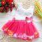 new wholesaler baby princess christmas dresses girls skirt set with bowknot