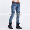 Brand men's fashion men's jeans bule jeans hole personality male personality pants beggar