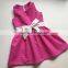 New Model Baby Handmade Dresses Little Girls Polka Dot Design Ruffle Sleeve Girl Party Cotton Dress