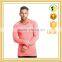 Compression long sleeve gym t shirt with scoop neck