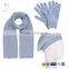 Highly Recommended Cashmere Gloves Hat Scarf for Set