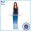 Trade Assurance Yihao Ladies New Sexy Sleeveless Casual Blue Party  Dresses Side Pleated Design Maxi Dress 2015