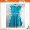 2017 baby girl latest fashion hemstich embroidered sundresses with belt for girls wholesale