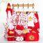 New style red printing cotton cheap newborn baby clothing set