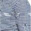 Navy check Long Sleeve Buttoned Men Shirt
