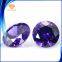 Factory wholesale cubic zirconia 2A 3A 5A , round shape amethyst color cubic zirconia stone, customized make welcome