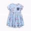 kids short sleeve round neck fancy floral printing cotton t shirts, wholesale kids bulk clothing for tunic tops