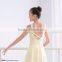 Front pinch leotards with skirt dance wear