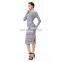 Fashion Women Knitted Dress Winter Long Sleeves Sweater Dress
