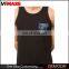 100% Cotton Custom Printed Tank Top Gym Vest Stringer Men Tank Top