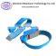 ESD PVC coild cord wrist strap blue 6ft wired wrist band