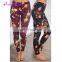 Top Selling women printed long lularoe made waistband custom fitness leggings push up