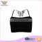 Short style 6 color customized lace butterfly decoration camisole bra top