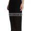 Women Skirts High Waist Sexy Perforated Overlay Bodycon Plus Size Women Pencil Skirt