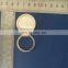 Round shape silver plated key chain metal split key ring