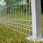 Folded and V pressed steelmesh fence panel