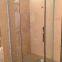 6mm Tempered Glass Shower Enclosure Diamond Shape Two Fixed Panels One Pivot Doo