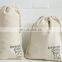 Thick and tightly woven hemp fabric food safe produce bag for bread