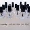 5ml 8ml 10ml 12ml 15ml Transparent Clear Empty Nail Polish Bottle with Black Cap Glass Bottle with Brush