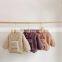 6138/Newest fashion plush infant girl warm winter sweater hooded thicken toddler girls pullover top