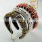 Delicate Full Crystal Designer Headband for Woman Luxurious Hand Made Thick Sponge Hair Hoop Bridal Wedding Headpieces