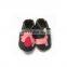 Hot sale animal prints baby footwear genuine leather toddler summer shoes