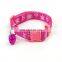 Small pet adjustable snowflake printed cat dog collar nylon