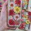 Plating Edge epoxy phone case flower phone case floral mobile cover