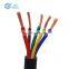 PVC insulated PVC sheath 5core 0.75mm2 cctv power cable manufacturer