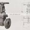 GOST LIGHT TYPE CARBON STEEL GATE VALVE FLANGE END PN16 Z41H-16C FOR WATER AND OIL