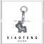 Fancy high quality crystal ball car key chain charm pendant rhinodiamond material dog pattern key ring