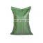 Packing page green high quality pp woven bag for ship packages