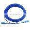 SC Simplex Spiral Armored Optical Single Mode cordon de raccordement en fibre Fiber Jumper Fiber Patch cord
