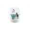 Modern Colored Painting Handmade Decal White Porcelain Table Vase Ceramic for Home Decor