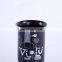 Contemporary Nordic Black Abstract Face Porcelain Ceramic Vase Indoor Florero