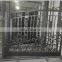 Wrought iron front double security iron sliding door gate designs