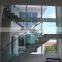 Stainless steel handrail glass balustrade