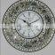 metal material shiny mosaic funky clock