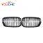 ABS dual slat front kidney grille mesh grill for BMW 1 2 3 4 5 6 series F20 F22 F23 F30 M3 F80  F32 F10 F12