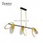 Factory direct Indoor Luxury Decoration Gold Black Living Room Dining Room Modern LED Chandelier Light