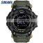 SMAEL 1802 High quality man digital watches led luminous number display silicone functional mens brand wristwatches