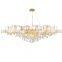 New Modern Design Simple Light Luxury Led Crystal Chandelier For Duplex Building Restaurant Villa Living Room Bedroom