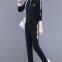 Sports Suit Women's Spring And Autumn Women's Casual Suit Stand-Up Collar Sweater Women's Running Two-Piece Set